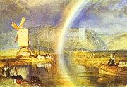 J.M.W. Turner Arundel Castle, with Rainbow. oil on canvas